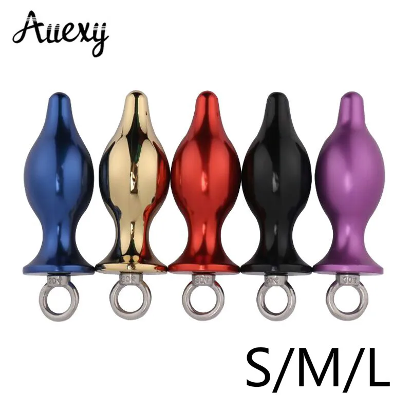 AUEXY-Sextoy-Ring-Anal-Plug-Metal-Stainless-Steel-Big-Butt-Plugs-Ass-Vaginal-Massage-Anale-Sex