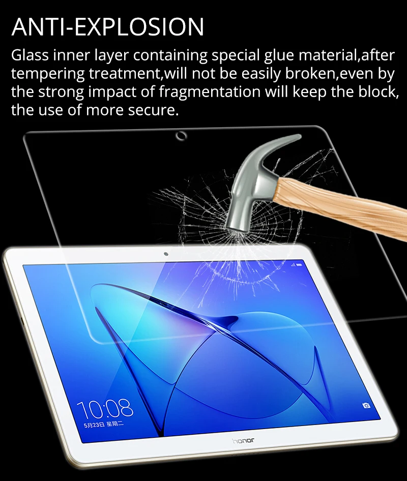 9H Премиум Закаленное стекло протектор экрана для huawei MediaPad T3 10 AGS-L09 AGS-L03 9,6 дюймов против царапин защитная стеклянная пленка