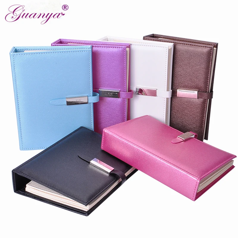

Guanya Newest Arrival High-capacity Portable Book Typed Leather Jewelry Organizer Earrings Ear Studs Hooks Holder For Women Gift