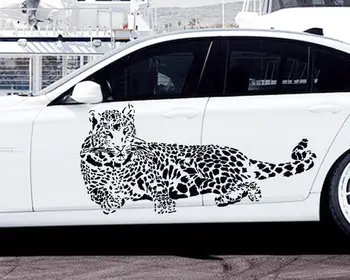 

Free Shipping PVC Wall Decals"Cheetah Leopard Jungle Cat/3D Removable Wall Stickers Home Decor/Car Stickers 52*110Cm