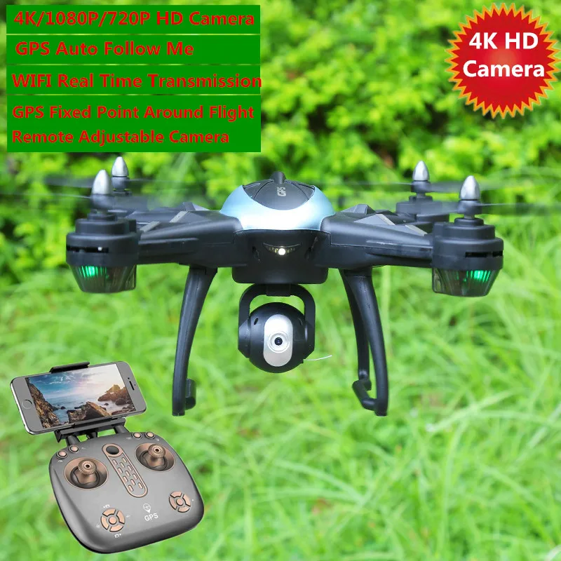 Большой gps Helicoper 50 см 500 м 4k 1080P камера Smart Low-power Return Follow Me wifi FPV RC Дрон gps Квадрокоптер PK X8PRO добавить сумку