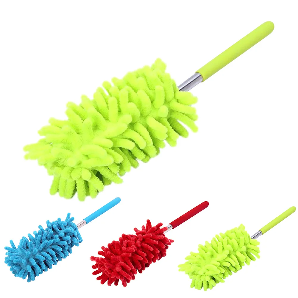 

Household Telescopic Magic Microfibre Duster Cleaning Brush Car Duster Dust Cleaner For Dusting Green Red Extendable Handle