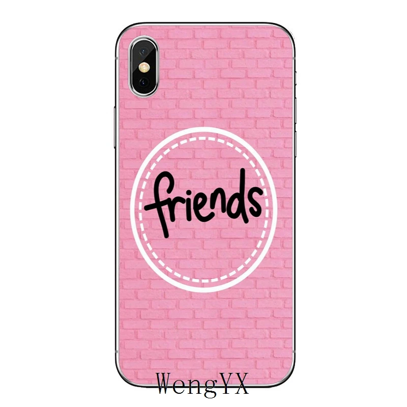 Розовый sister best friend bff girl для Apple IPhone X XR XS Max 8 7 plus 6s 6 plus SE 5s 5c 5 4s 4 Мягкий чехол для телефона - Цвет: friend-bff-girl-A-02