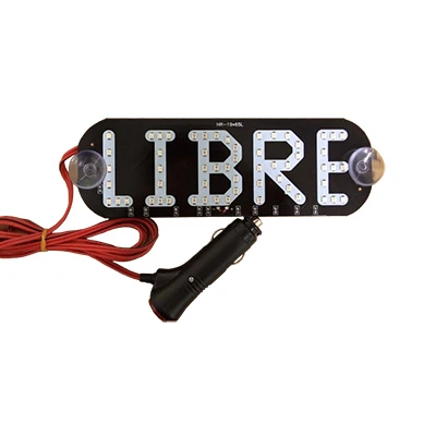 LVTUSI 1 шт. такси лампа Libre светодиодный s номерной знак автомобильный светильник лобовое стекло кабина индикатор внутри светодиодный светильник такси светодиодный знак автомобиля такси BJ - Цвет: Libre 3