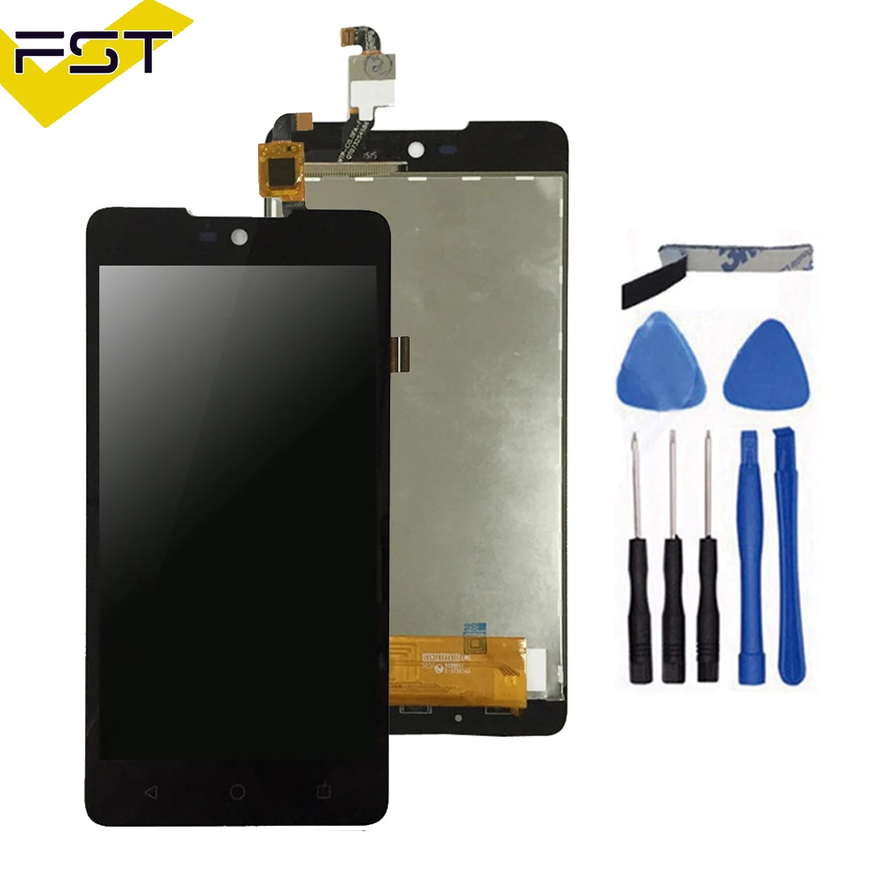 

Black High Quality For Wiko Rainbow Lite 4G LCD Display + Touch Screen Digitizer Assembly Free Shipping+Tool Kits
