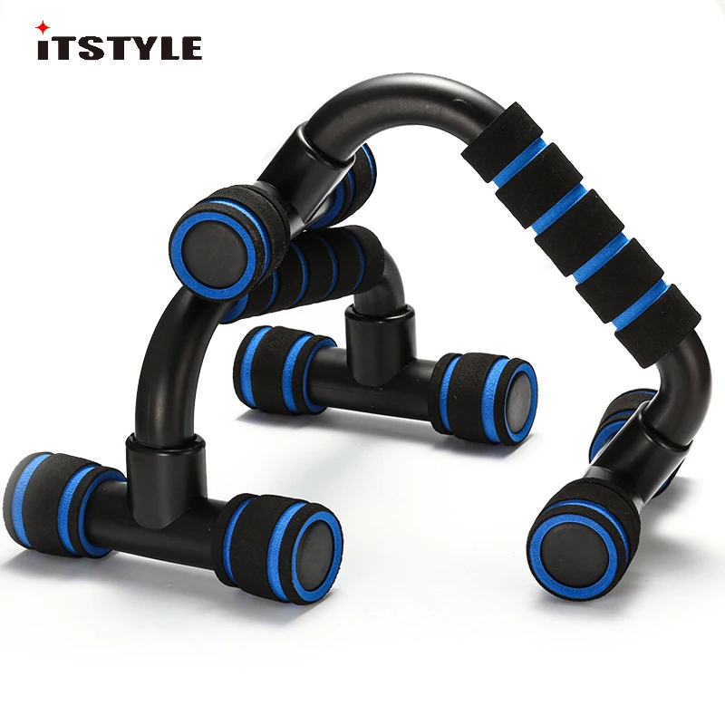 ITSTYLE Fitness Push up Bar Stands I-Type Handles Hand Sponge Grip Bars Gym Muscle Training Pushup Chest Bar