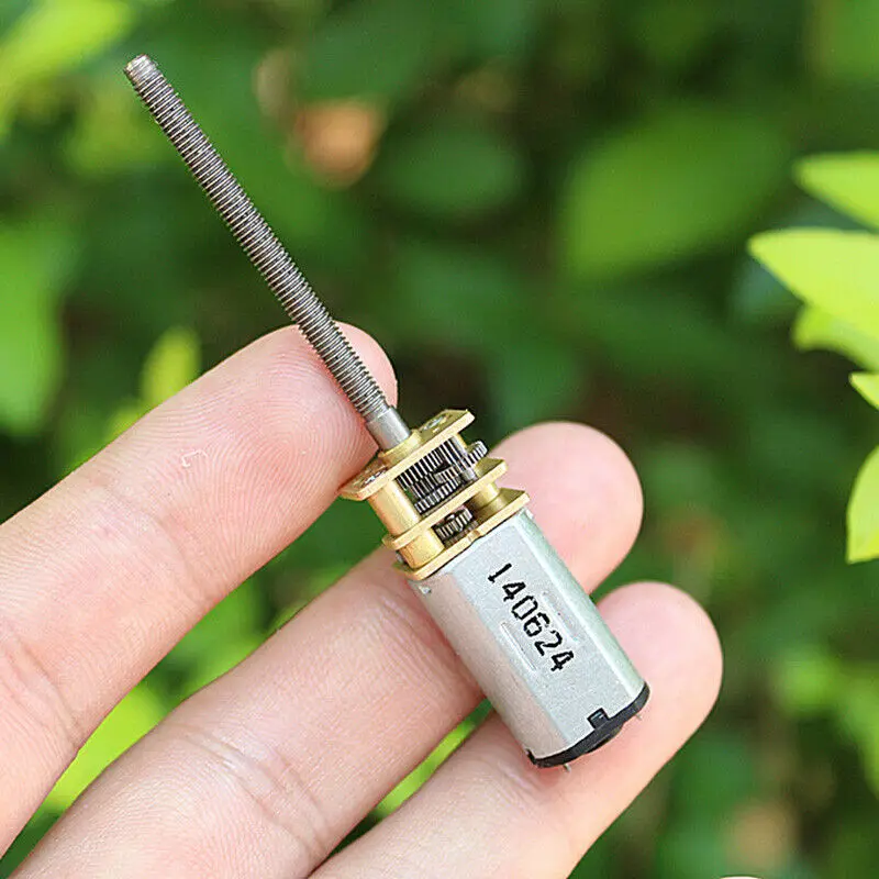 

Micro N30 Motor DC 3V-6V 5V 600RPM Small Mini Reducer Full Metal Gearbox Gear Motor 35.8mm Long M3 Screw Shaft DIY Robot Car Toy