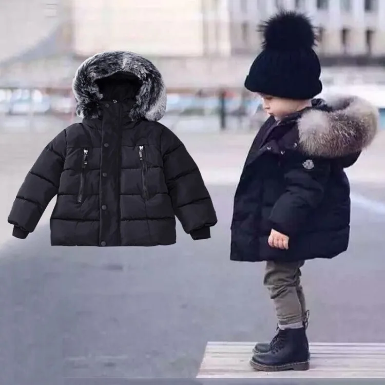 

Winter Thicken Warm Kids Coat Children Outerwear Cotton Filler Heavyweight Baby Boys Girls Jackets Outfits For 1-8 Years Old