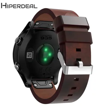 

HIPERDEAL New Luxury Leather Strap Replacement Watch Band For Garmin Forerunner 935 18Jan20 Drop Ship F