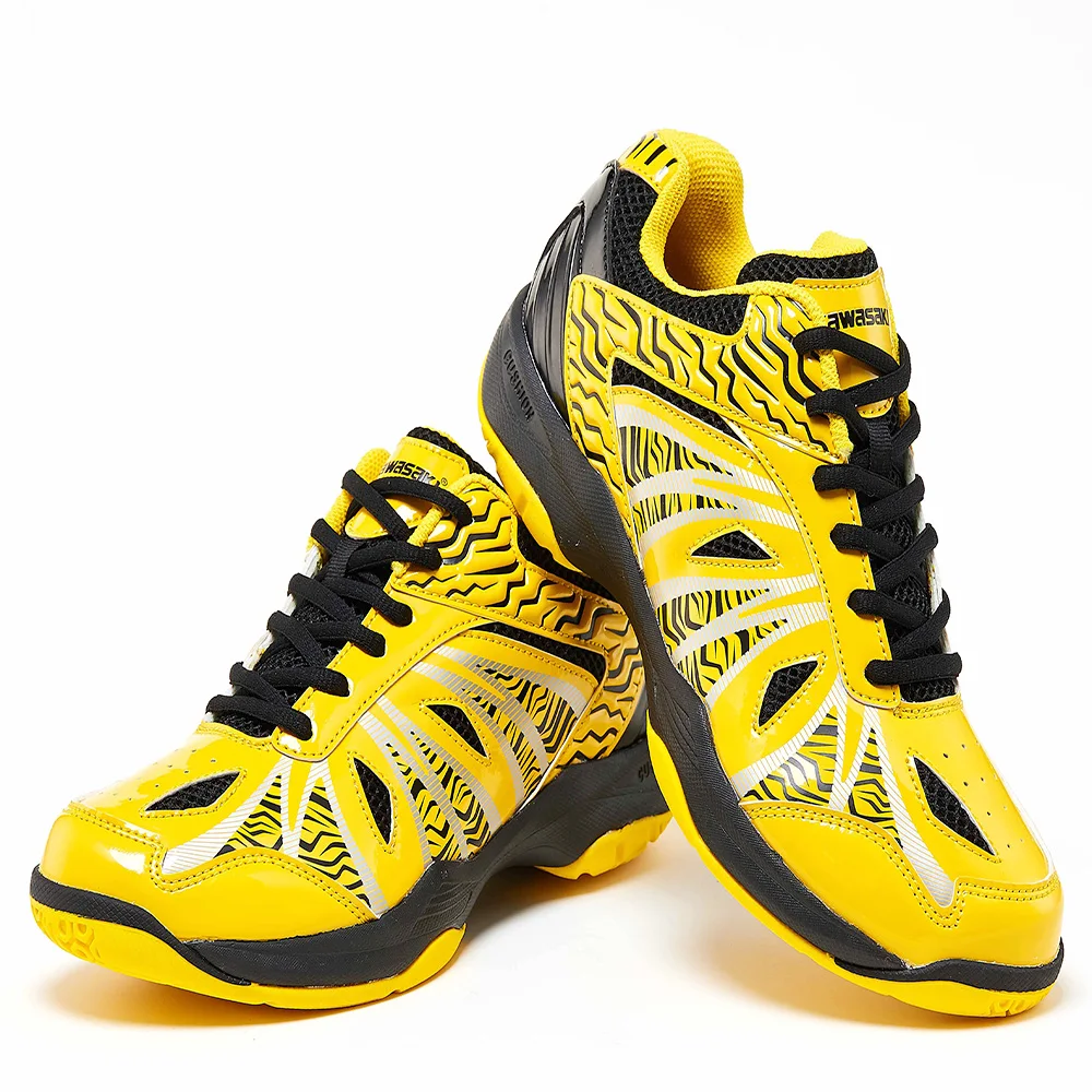 Zapatillas Deportivas/Обувь для бадминтона для мужчин и женщин, желтая спортивная обувь, дышащие кроссовки для помещений, K-076, 2019 Zapatillas Deportivas/Обувь для бадминтона для мужчин и женщин, желтая спортивная обувь, дышащие кроссовки для помещений, K-076, 2019