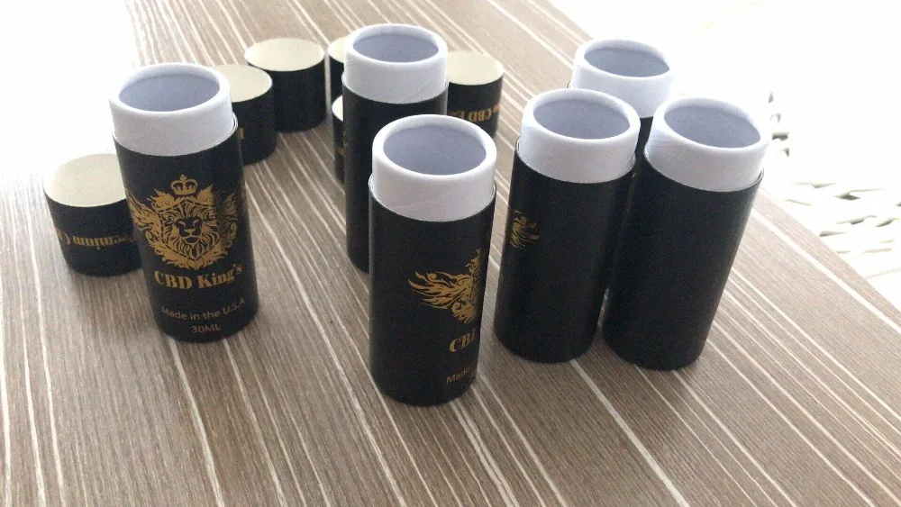paper tube with hot stamping logo 