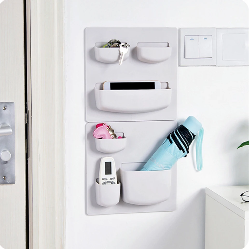 

Wall Suction Cup Plastic Storage Rack Cosmetic Toiletry Sundries Storage Holder Shelf For Kitchen Bathroom Organizer