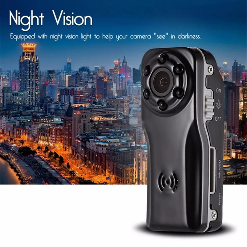 

2017 NEW Mini 1080P Night Vision Camera S80 Professional HD 120 Degree Wide Angle Digital Camera DV Motion Detection Black
