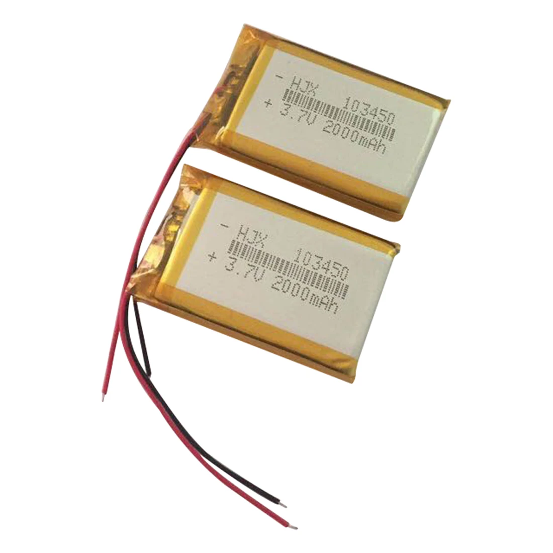 

1Pcs 103450 3.7V 2000mAh Lipo Polymer Lithium Rechargeable Battery for MP3 GPS Navigator DVD Recorder Headset e-book Camera
