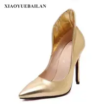 New Style Party, Pointed Golden Heeled Shoes, Oversized Women’s Shoes
