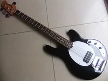 Free Shipping New 4 string Music-man electric bass guitar In black 110315