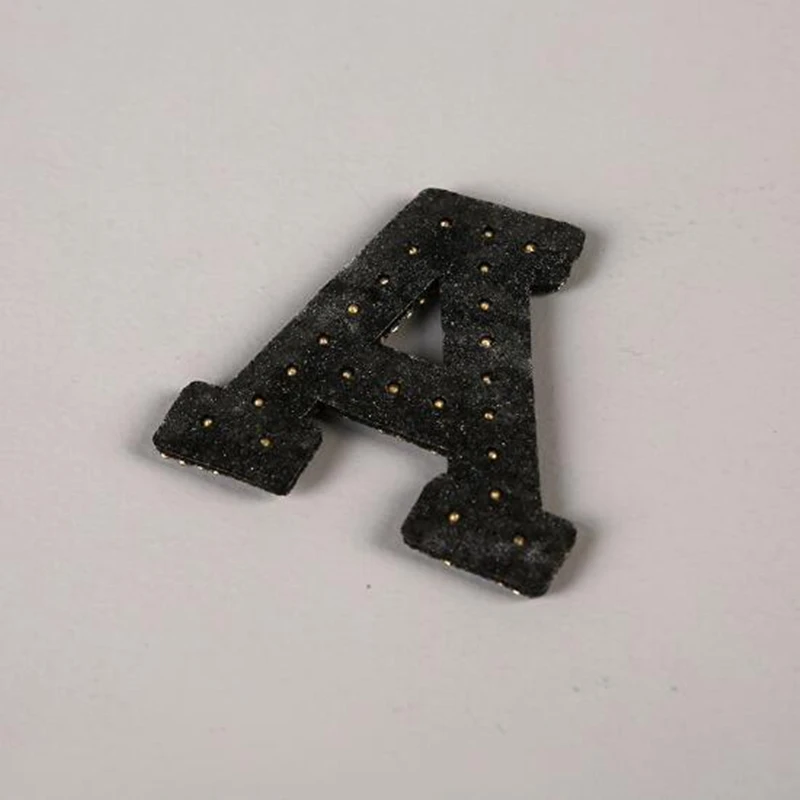 A-Z, 1 шт., стразы, Английский алфавит, аппликация, 3D, железные буквы-наклейки для нашивка для одежды, паста для одежды, сумка для обуви