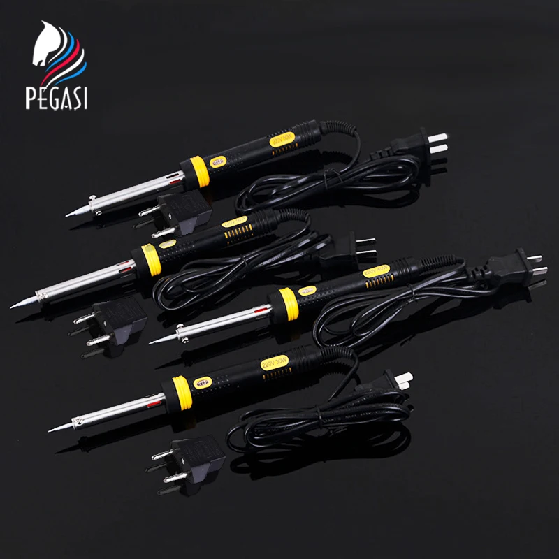 

PEGASI 30W 40W 50W 60W EU Plug 220V External Heating Electric Soldering Iron Gun Pencil Welding Tool With LED Light