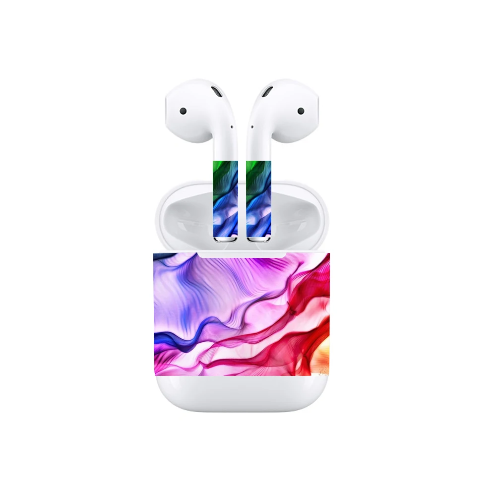 Защитная виниловая наклейка, наушники для Apple, для AirPods, шкуры, съемная клейкая декоративная наклейка, пленка для A1602 - Цвет: 8