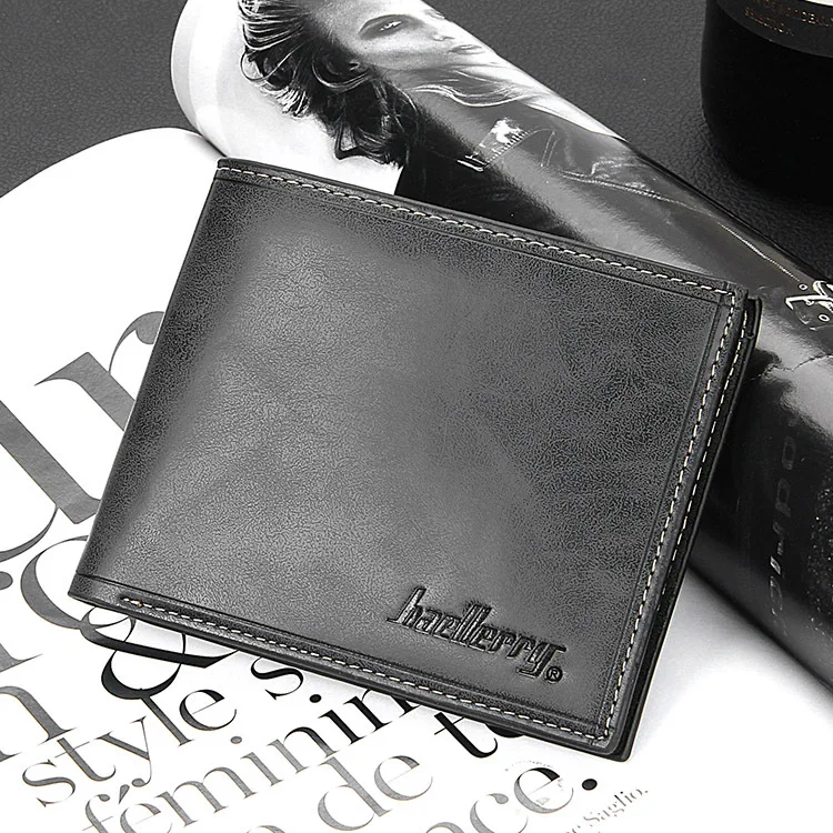 

Baellerry Casual Men's Wallet High Quality No Zippers Short Men Wallets Luxury Letter Male Purse with Card Holder Dropshipping