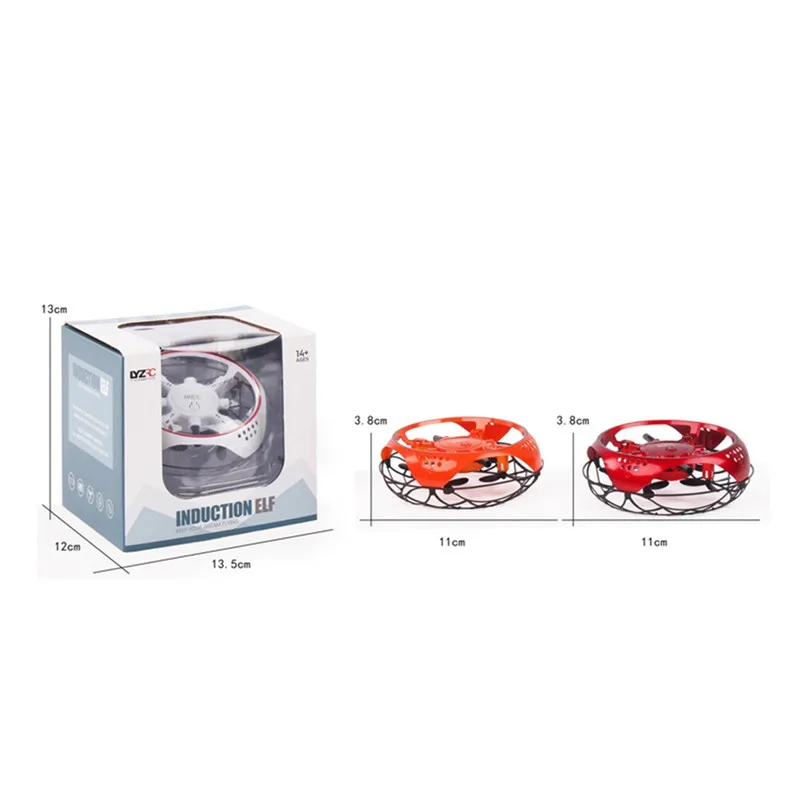 L101 Flying UFO Mini Drone Indoor Induction Hover RC Quadcopter Toy Gift Automatic Obstacle Avoidance  Intelligent Flight 40AP801
