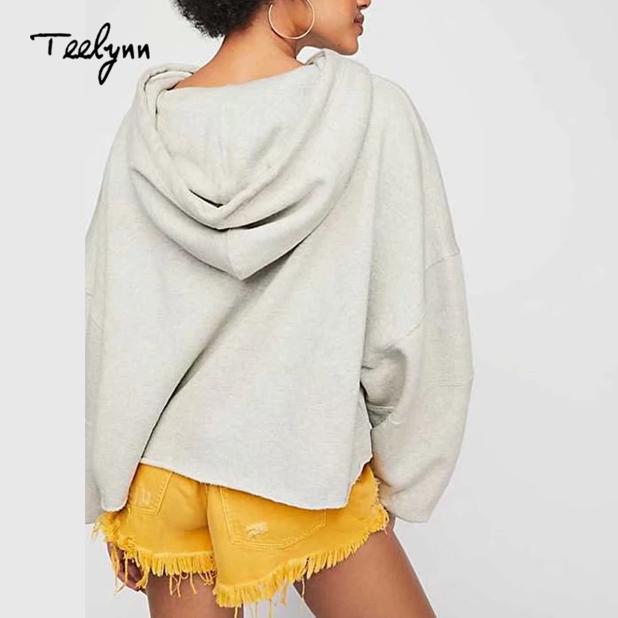 Teelynn boho Женщины с капюшоном трикотажные пуловеры сливы цветочной вышивкой