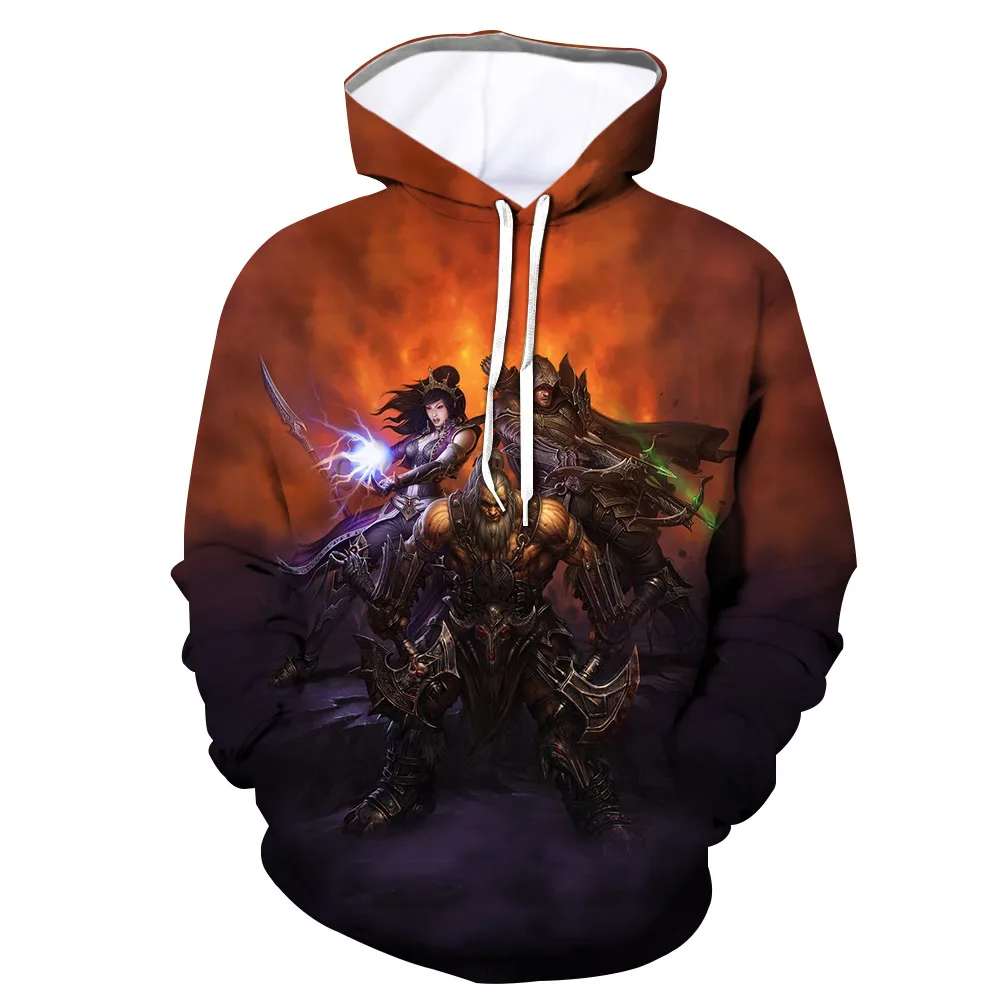 

Game Diablo 3Reaper of Souls printed men hoodies 2019 brand New 3D hoodie for men Harajuku style streetwear tops drop ship