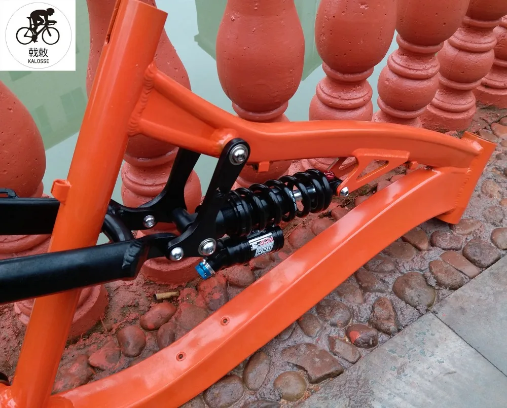 Clearance Kalosse adluts bike frame with 190mm travel DIY colors   mountain bicycle  frame alloy   Downhill  DH/AM  bike frame 3