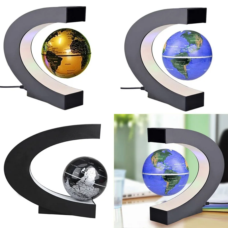 

Unique Anti-Gravity Levitating Terrestrial Globe with White LED lights 88 @ZJF