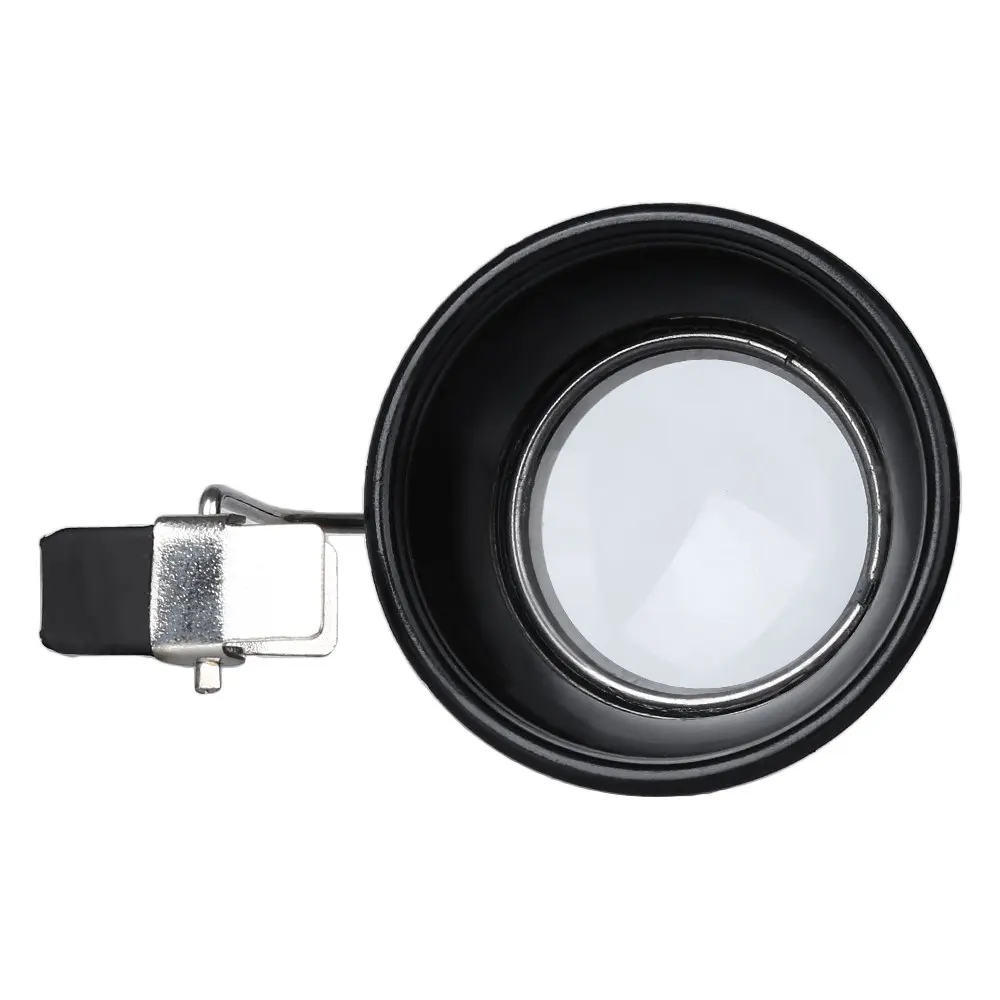 10X Лупа с зажимом для глаз увеличительное стекло ремонта|glass magnifier lens|lens fresnellens hood
