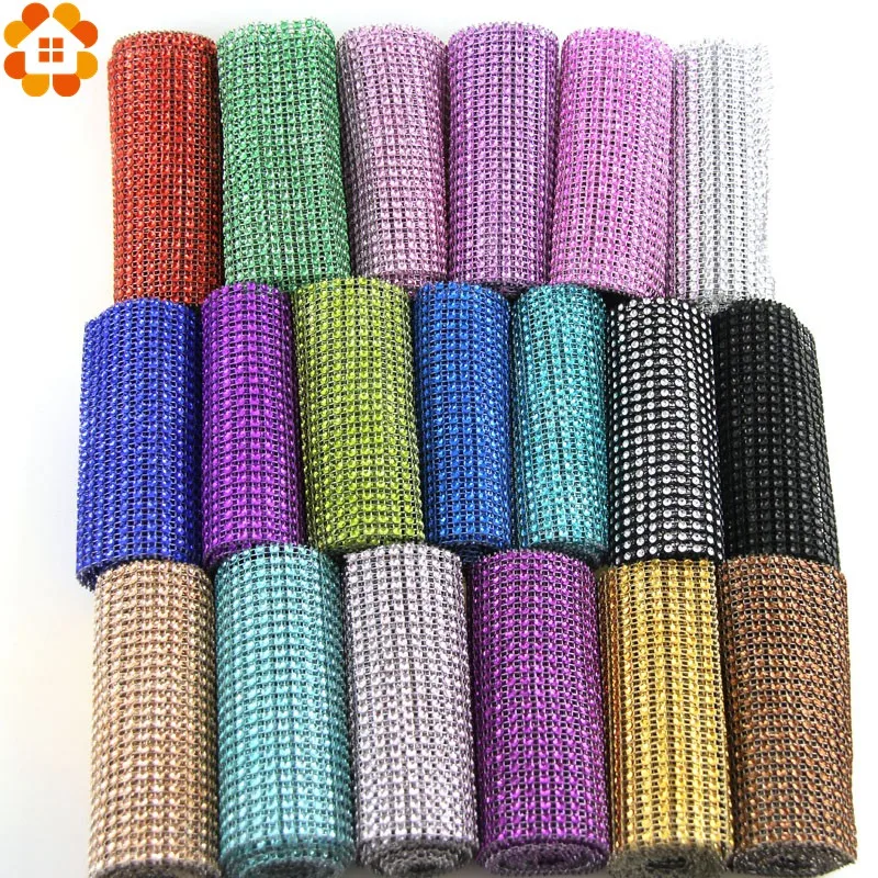 1Yard/91.5MM 20Colors Mesh Trim Bling Diamond Wrap Cake Roll Tulle Crystal Ribbon For DIY Party Wedding Decoration Supplies 1Yard/91.5MM 20Colors Mesh Trim Bling Diamond Wrap Cake Roll Tulle Crystal Ribbon For DIY Party Wedding Decoration Supplies