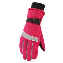 Женские лыжные перчатки ветроустойчивый сноуборд перчатки Снегоход Мотоцикл езда зимние перчатки водонепроницаемые лыжные перчатки для женщин