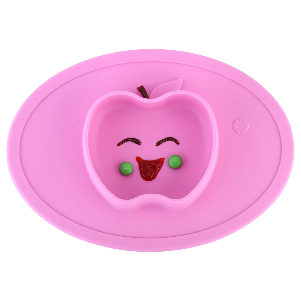 Qshare Baby Bowls Plate Tableware Silicone Children Food Container Infant Feeding Cup Baby Dishes Child Kids Feed Plate