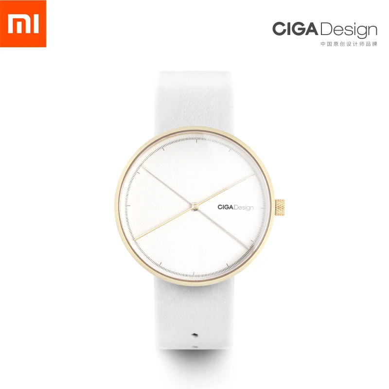 Женские часы 009 серии Xiaomi CIGA дизайн наручные Reddot Winner Модные Простые ретро кожаные
