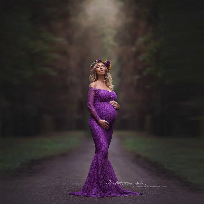 Кружевное платье для беременных для фотосессии, платья для беременных, макси-платье для беременных, реквизит для фотосессии, Одежда для беременных женщин, Новинка