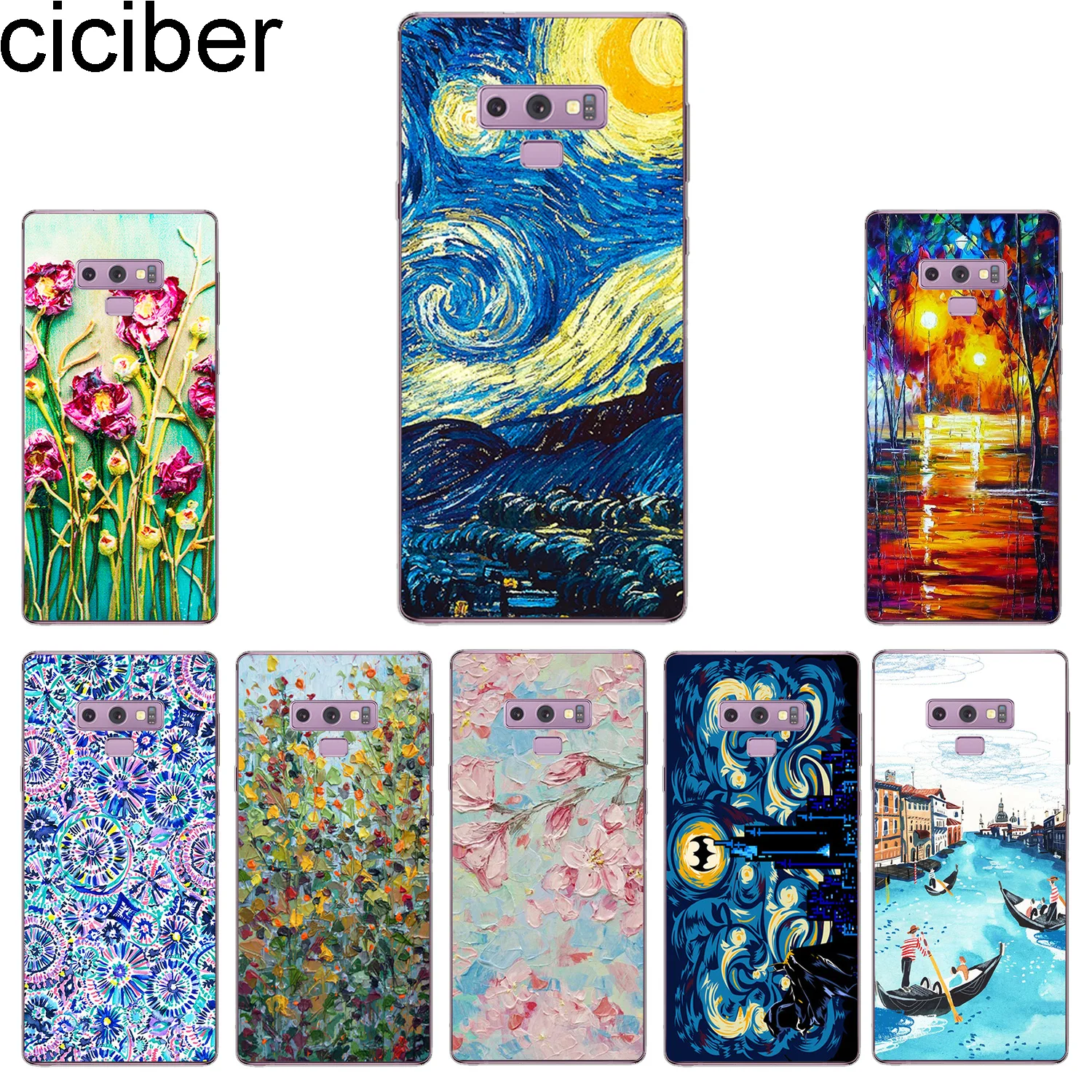 

ciciber Phone Case for Samsung Galaxy Note 9 8 5 4 3 Note9 Note8 Note5 Soft TPU Back Cover for Samsung C9 C8 C7 C5 Pro Funda