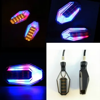 

1 Pair Motorcycle Modified LED Steering Lamp High Bright Left and Right Flow Steering Lamp