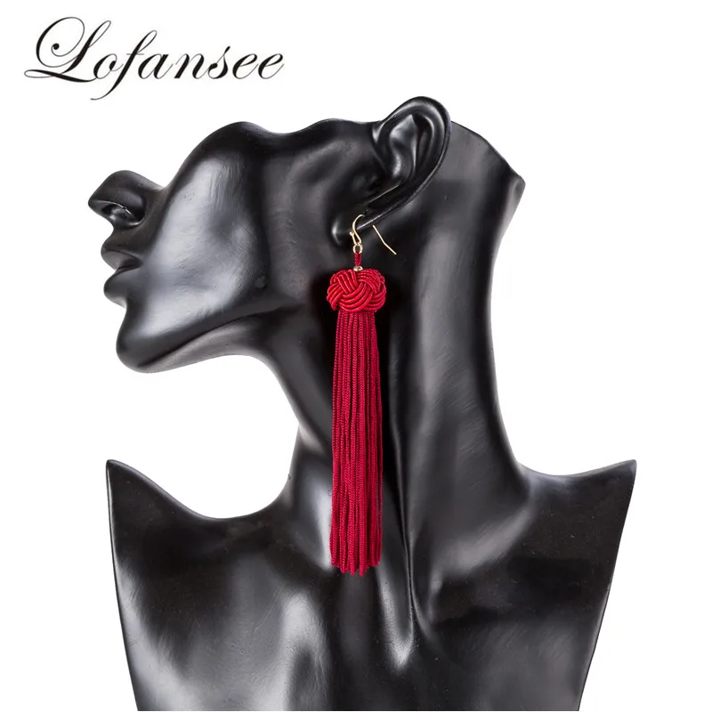 

2018 New Arrival Fashion Long Tassel Drop Earrings For Women