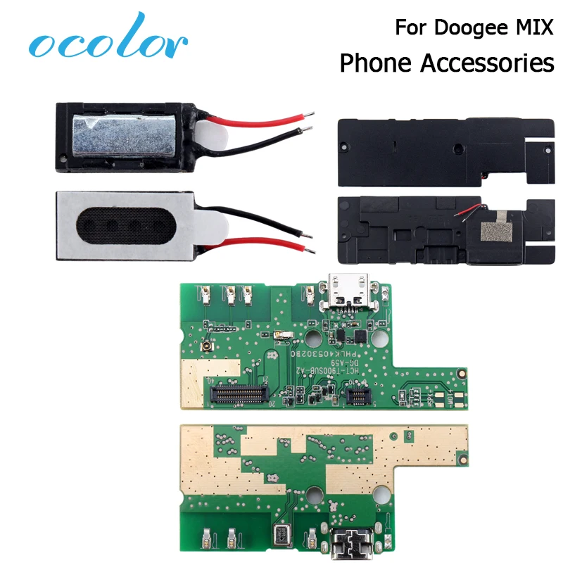 Ocolor Для Doogee MIX Ушной Динамик Наушники-приемники громкий динамик и USB плата аксессуары Запчасти Для Doogee Mix Silver