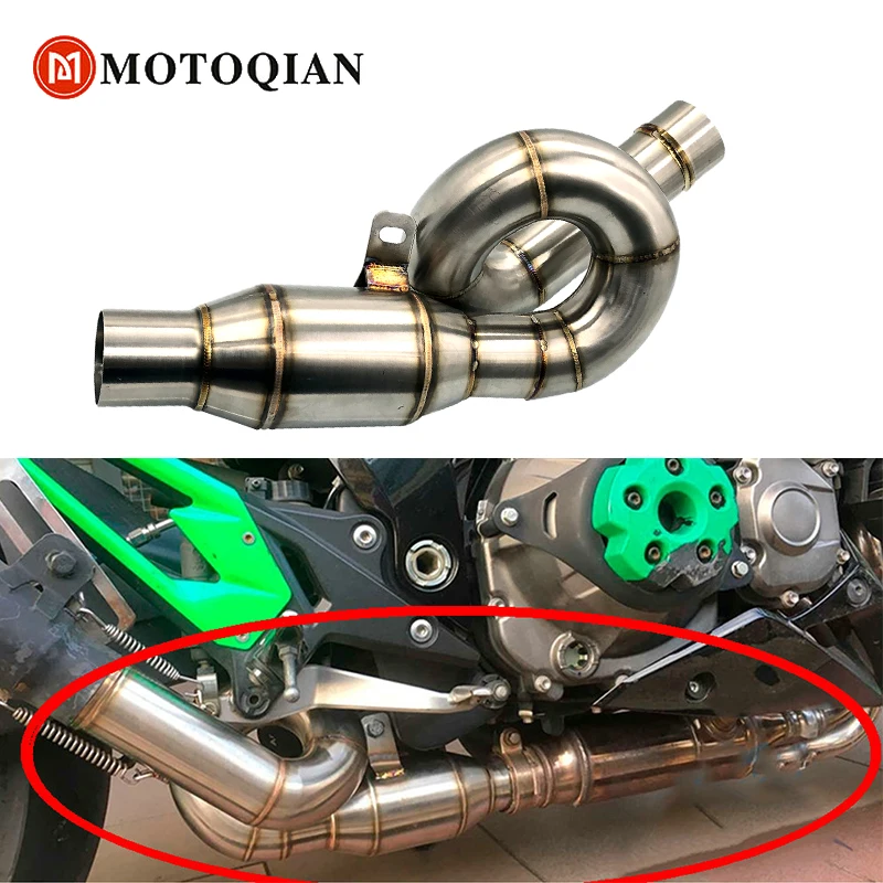 

Bike Parts For KAWASAKI Z800 2013 - 2016 2017 Exhaust System Connection Z 800 Mid Link Pipe Tail Escape Motorcycle Accessories