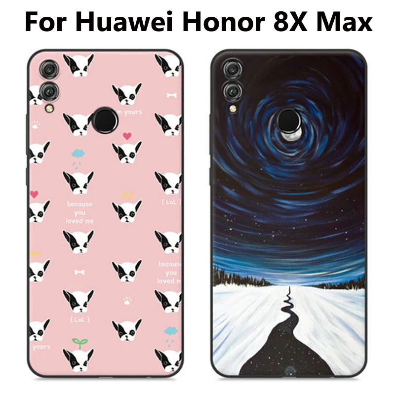 Чехол для Huawei Honor 8X Max милый мультяшный мягкий чехол телефона 8xmax защитная