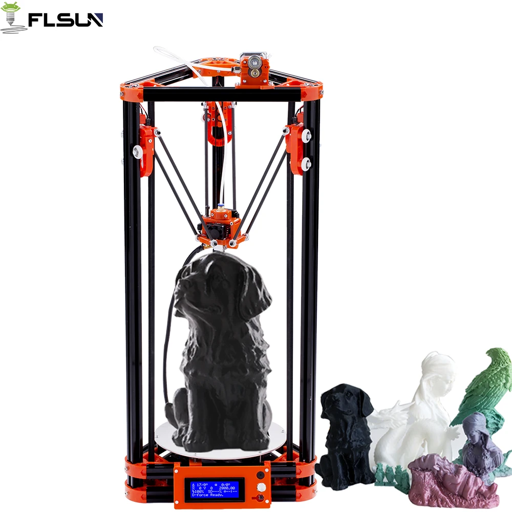 Kossel Large Printing Size 240*285mm 3d Printer Auto Leveling Flsun ... - Kossel Large Printing Size 240 285mm 3D Printer Auto Leveling Flsun Delta 3D Printer With Power