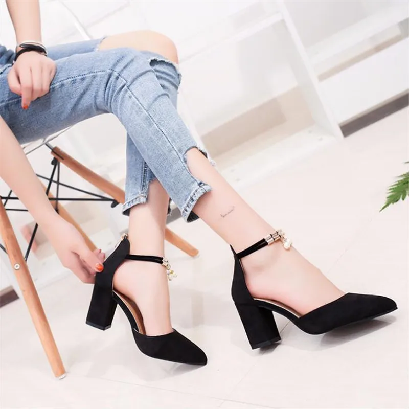 

SONDR Women's sandals women 2019 New Roman girl Shoes With Buckle High Heels Wedding Shoes Sandalia Feminina plus size 35-40