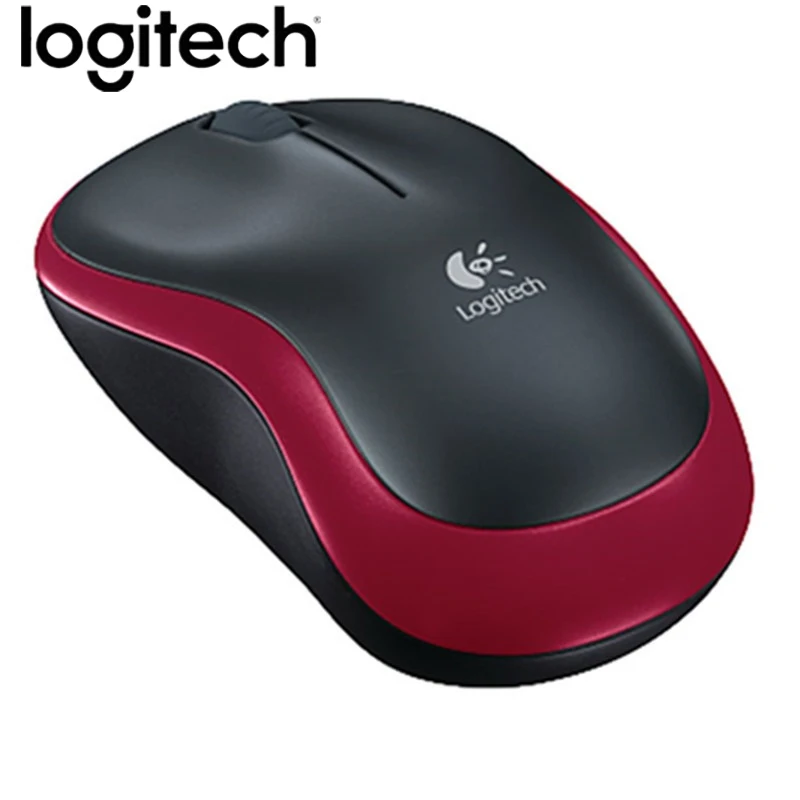 Оригинальная беспроводная мышь logitech M186 2,4G, оптическая эргономичная беспроводная мышь USB 1000 dpi, обновленная модель M185 в розничной упаковке