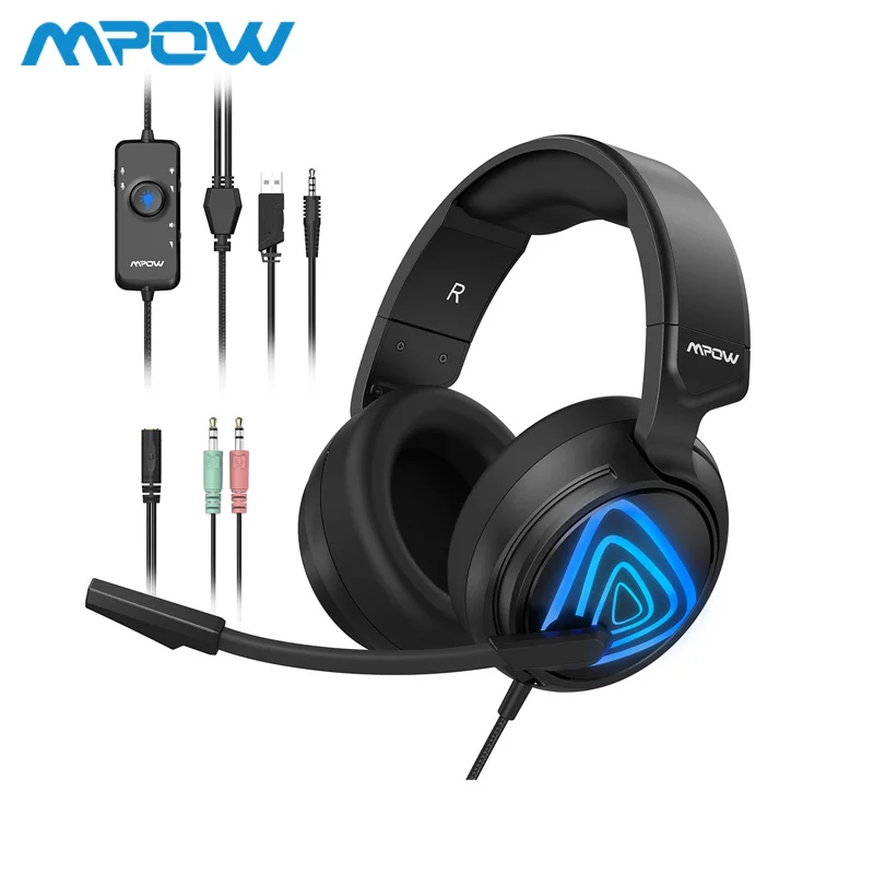 Mpow EG8 Wired Gaming Headphones With Noise Cancelling Mic USB Port/3