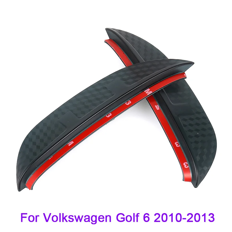Для Volkswagen Polo, Golf Sportsvan автомобильный Стайлинг карбоновое зеркало заднего вида декоративные дождевые шестерни зеркало заднего вида брови дождевик
