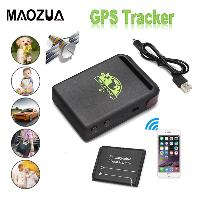 TK102B الوقت الحقيقي مركبة GSM جي بي آر إس سيارة ميني GPS محدد تعقب TK102 متعقب السيارات لمكافحة خسر تسجيل جهاز تعقب