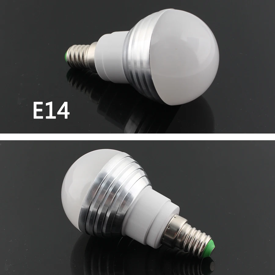 Светодиодная лампа E27/E14/RGB с 24 клавишным пультом дистанционного управления 12