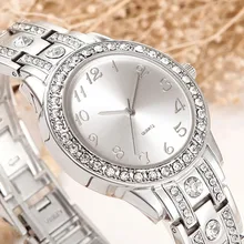 Comtex Brand Women Watches Silver Rhinestone Crystal Lady Dress Watch Analog Quartz Watches Relogio New fashion Diamond Orologio