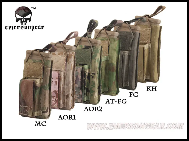 

Emerson 5.56 Pistol Single Open Top Magazine Pouch Airsoft Combat Molle MAG Pouch EM6361